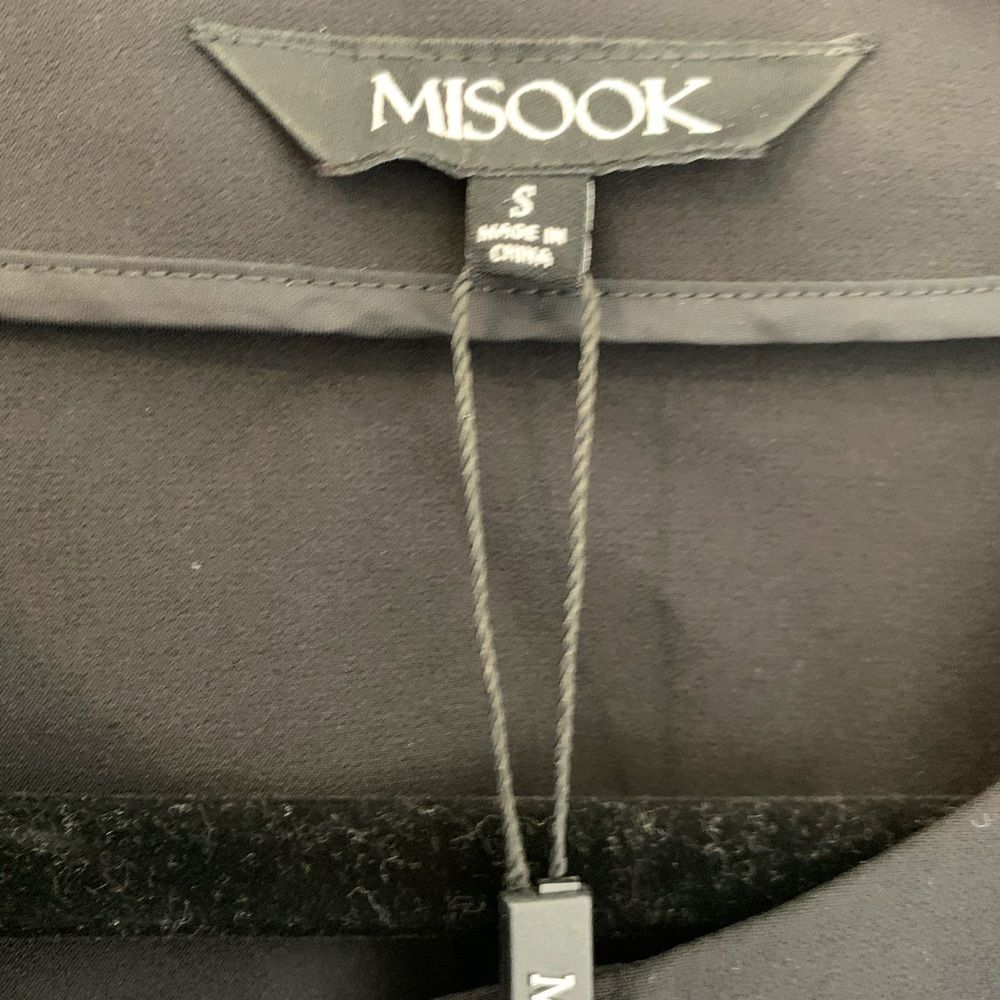 New $388 Misook Black Zipper blazer Jacket Small S - Picture 3 of 6